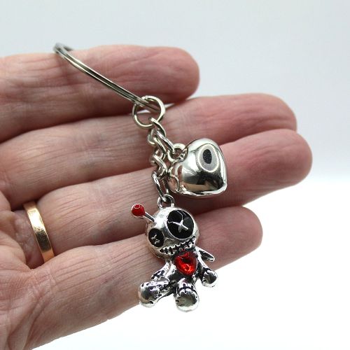 Voodoo Doll Gothic Punk Keyring